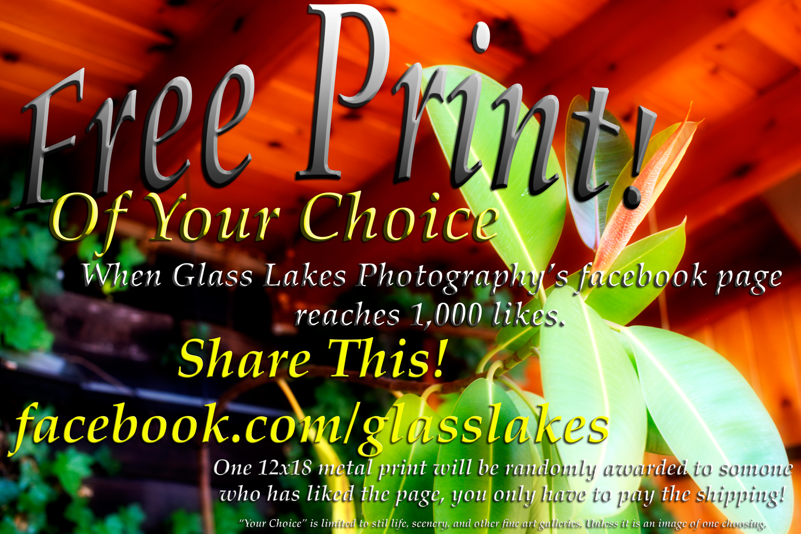 Print Giveaway Glass Lakes Photography
