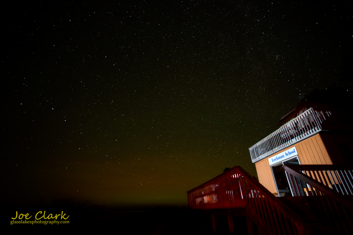Stars over Leelanau School's observatory by Joe Clark glasslakesphotography.com