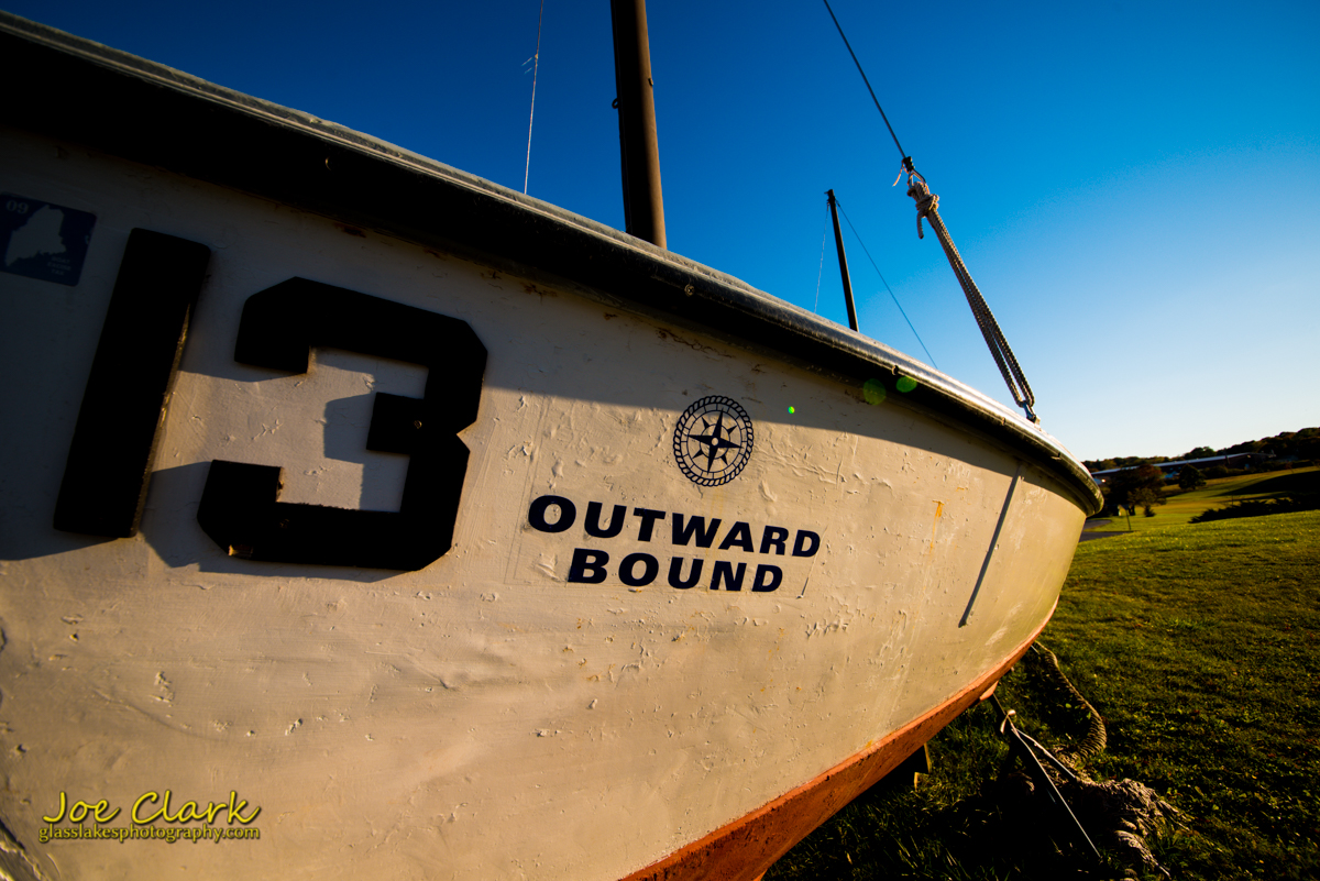 Hurricane Island Outward Bound boat sits at a museum in Rockland, by Joe Clark www.glasslakesphotography.com