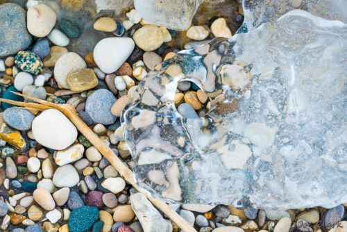 Ice and Pebbles 2 by Joe Clark American landscape Photographer