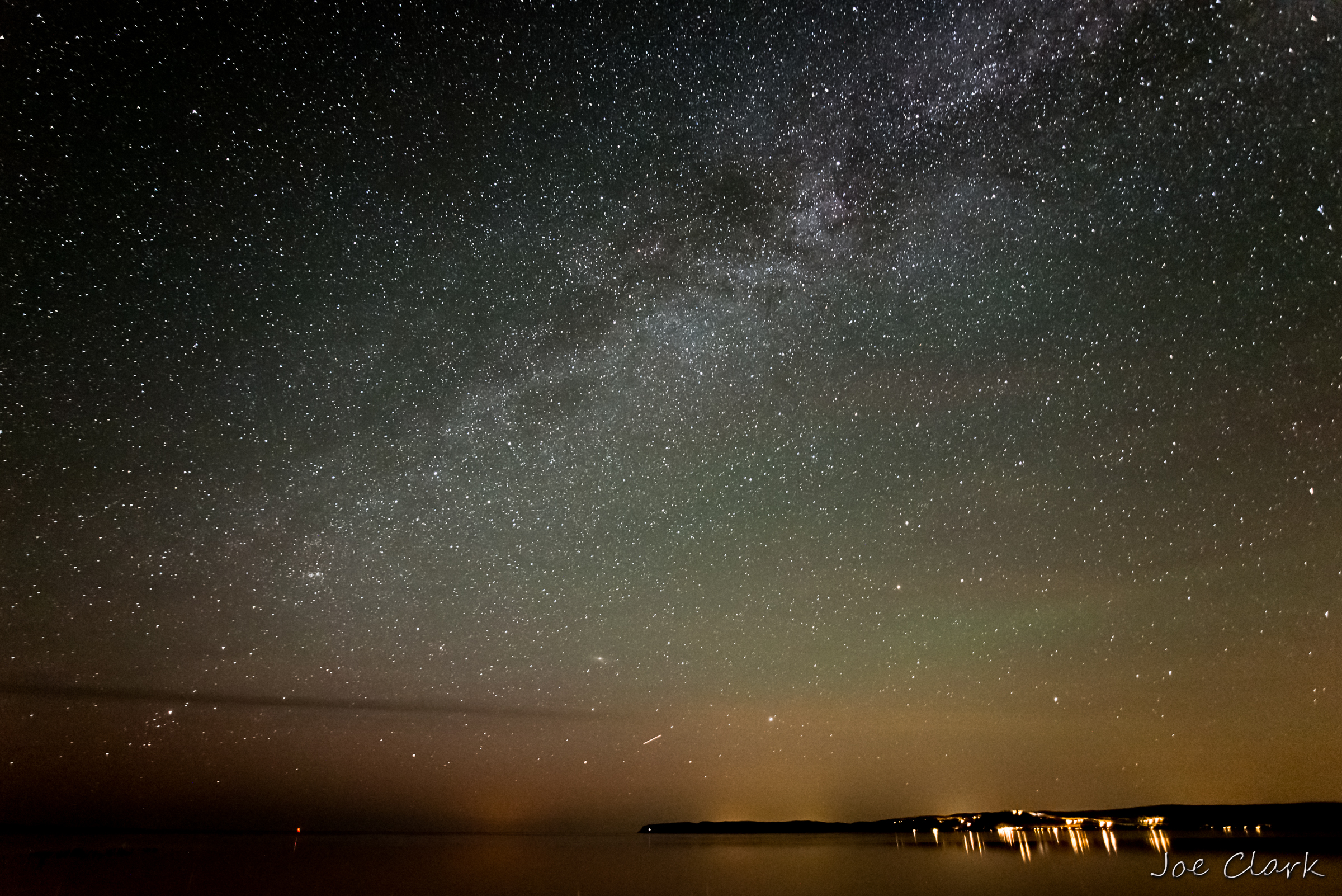 Milkyway Over Sleeping Bear Bay by Joe Clark American landscape Photographer