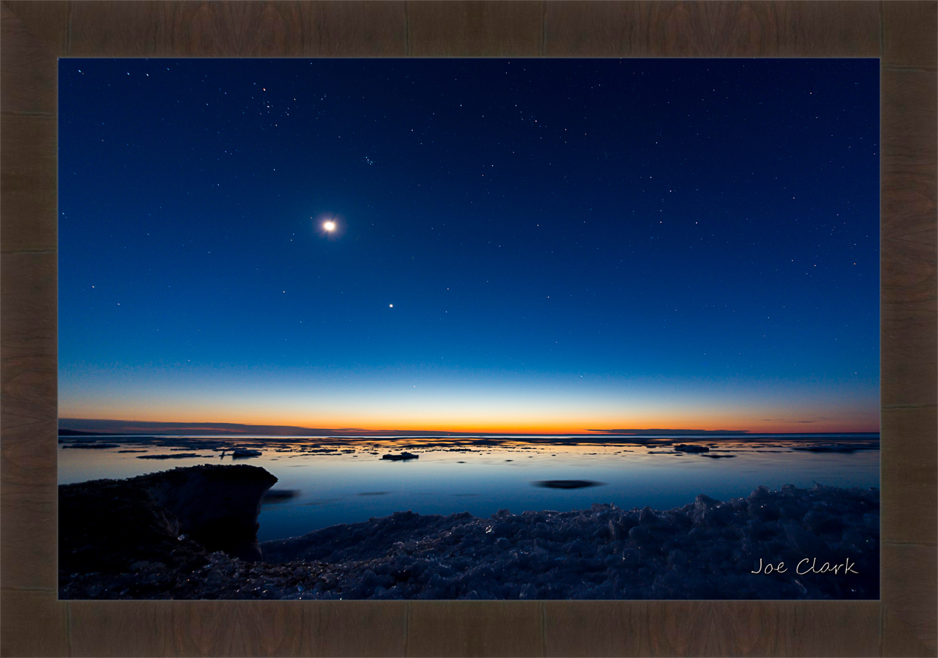 Moonlit Sunset by Joe Clark R60545