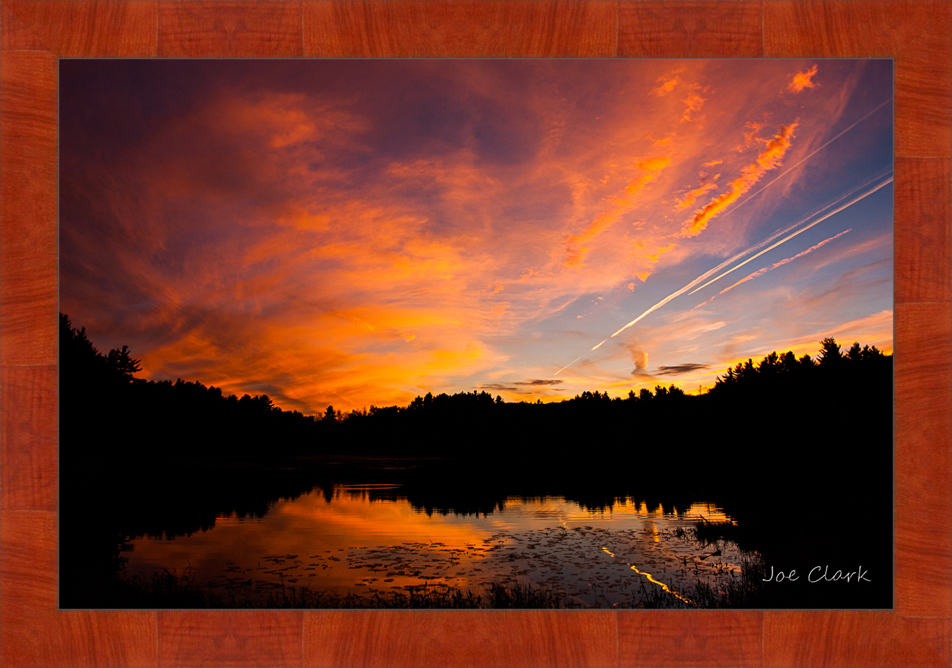 Resovoir sunset. by Joe Clark R60553