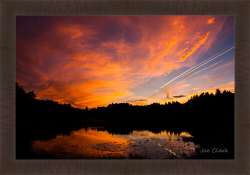 Resovoir sunset. by Joe Clark R60545