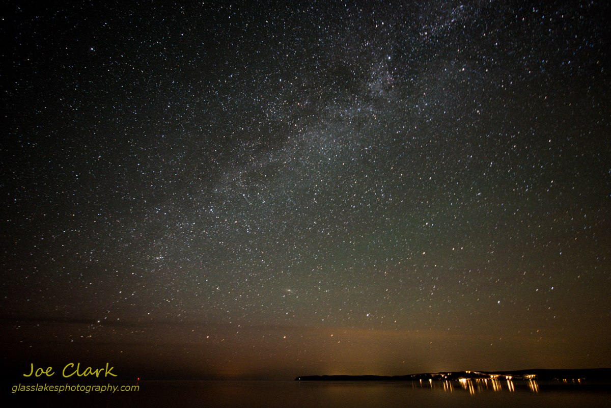 Milky Way over Sleeping Bear Bay. By Joe Clark.